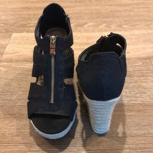 Canvas wedge sandals